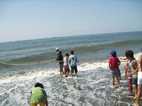 地引網漁の風景