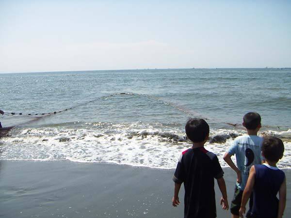 地引網漁風景